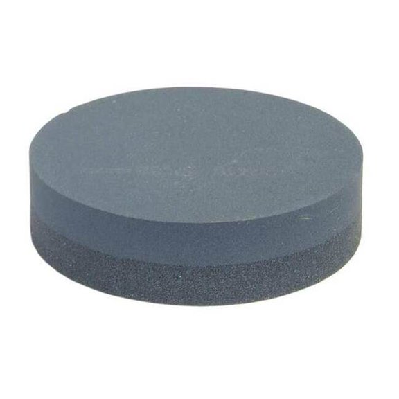 Combination Grit Benchstone, 4 in W, 1 in L, Silicon Carbide, Gray