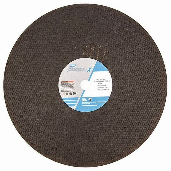 Norton Abrasives Cut-Off Wheel,16 in. Dia,AO,24 G,Black 66253179148