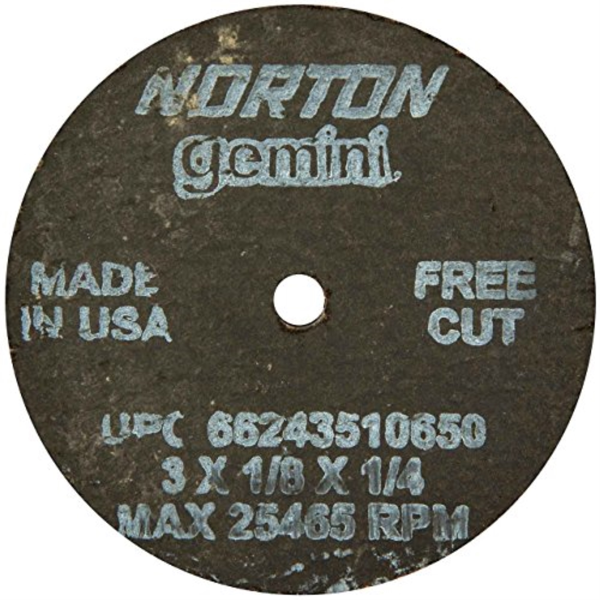 Norton Abrasives CutOff Wheel,Gemini,3"x.125"x1/4" 66243510650