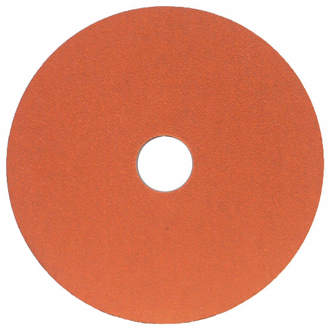 Norton Abrasives Fiber Disc,4 1/2 in Dia,7/8in Arbor,PK25 69957398002