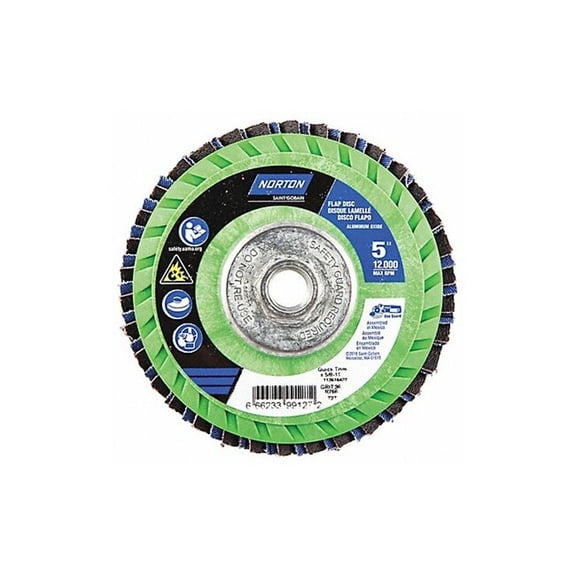 Norton Abrasives Fiber Disc,5 in Dia,5/8in Arbor,P36 Grit 66623399127