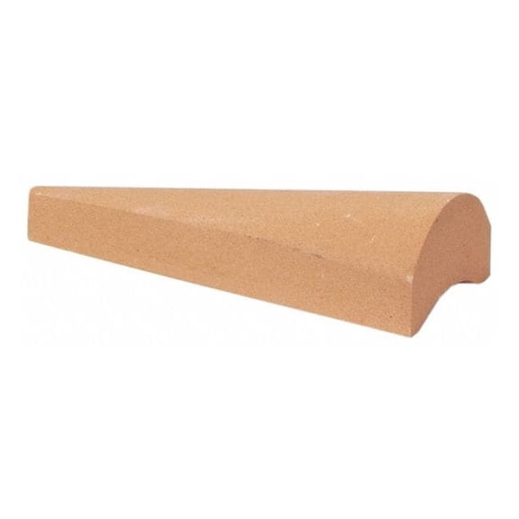 Gouge Sharpening Stone, 6 in W, 3/4 in L, Aluminum Oxide, Brown, Orange 61463687305