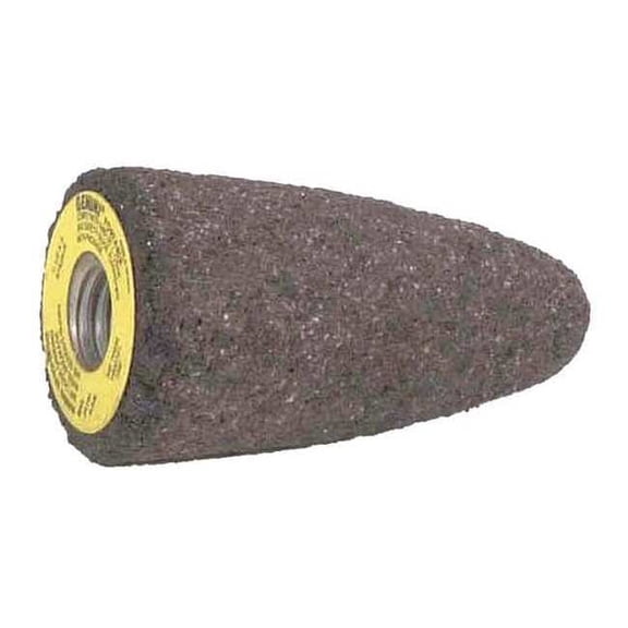 Norton Abrasives Gemini Grinding Cone,1-3/4 Dia,3 L,24GR,AO 61463622195
