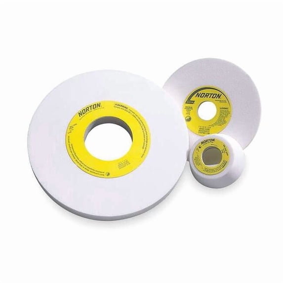 Norton Abrasives Grinding Wheel, T1, 14x1-1/2x5, AO, 46G, Wht 66253364090