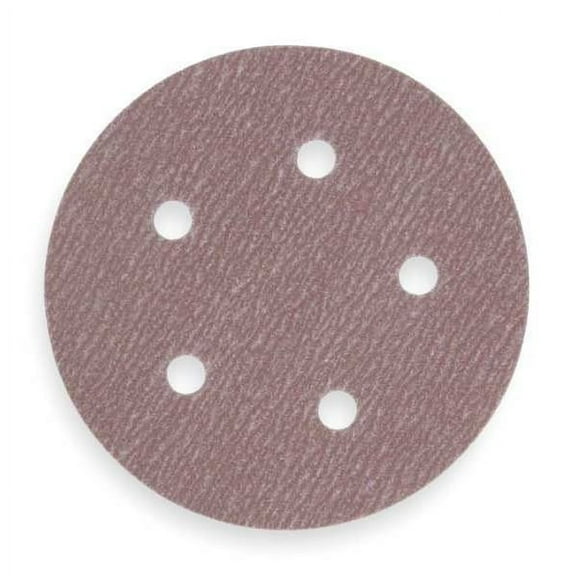 Norton Abrasives Hook-and-Loop Sand Disc,5 in Dia,PK100 66261131582