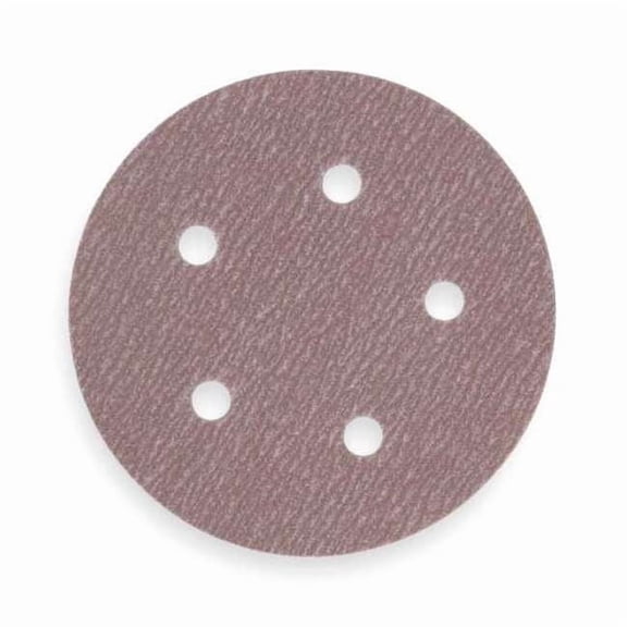 Norton Abrasives PSA Disc Roll,5 Hole,5in,P180G,AlO 66261131494