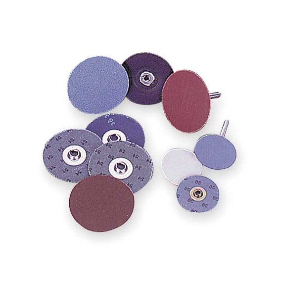 Norton Abrasives Quick-Change Sand Disc,2 in Dia,TS,PK100 66261138140