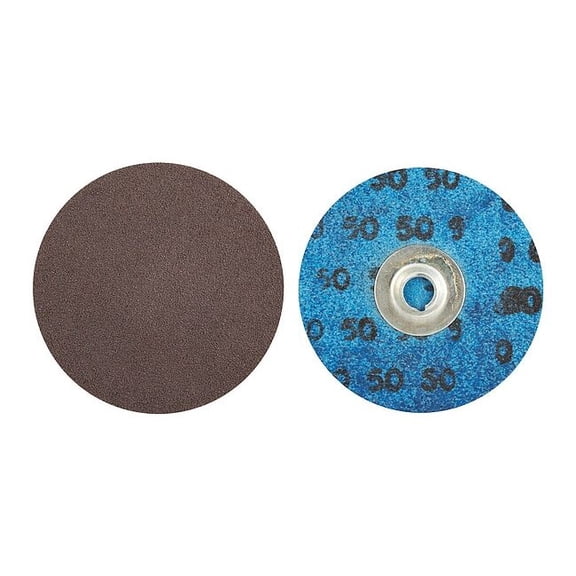 Norton Abrasives Quick-Change Sand Disc,3 in Dia,TS,PK50 66261138195