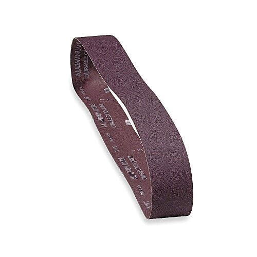 Sanding Belt, 6 in W, 48 in L, Coated, Aluminum Oxide, 150 Grit, Fine, R228 Metalite, Brown