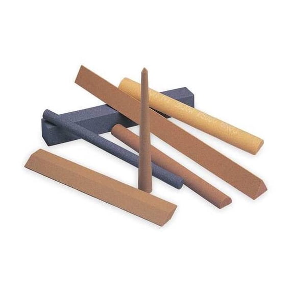 Norton Abrasives Sharpening File, Tri, A/O, Orange/Brn, Fine 61463686230