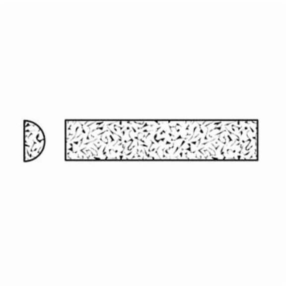 Norton Abrasives Sharping File,Half Rd,A/O,Org/Brn,Med 61463686400