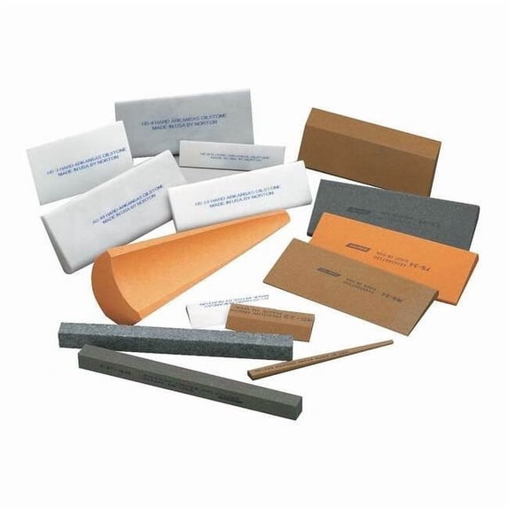 Norton Abrasives Sharping Slip File,Rd Edge,A/O,Org/Brn 61463687175