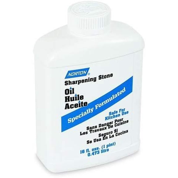 Norton Abrasives - St. Gobain XB5 61463687770 Sharpening Stone Oil, Pharmacopoeia Grade Safe For Kitchen Use, 1 Pint/16