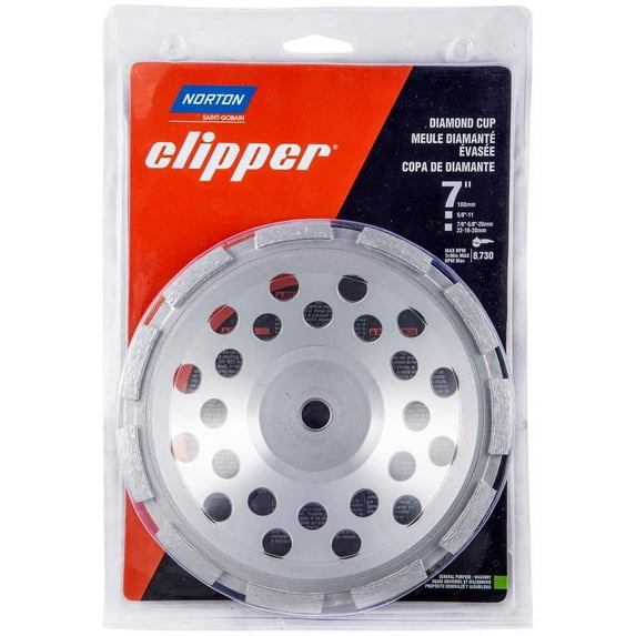 Norton 2027363 7 x 0.62-11 in. Clipper Classic Cup Wheel