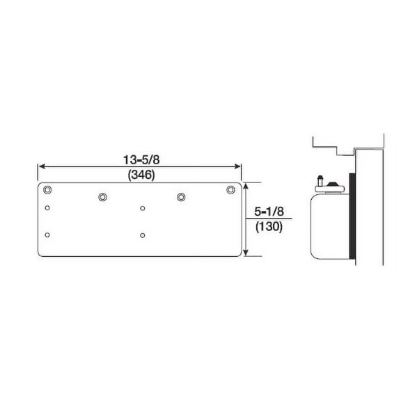 Norton 7788689 Narrow Top Rail Drop Plate for 7500 Series, Aluminum
