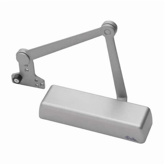 Manual, Hydraulic, Norton 410, Door Closer, Heavy Duty Interior and Exterior, Gray