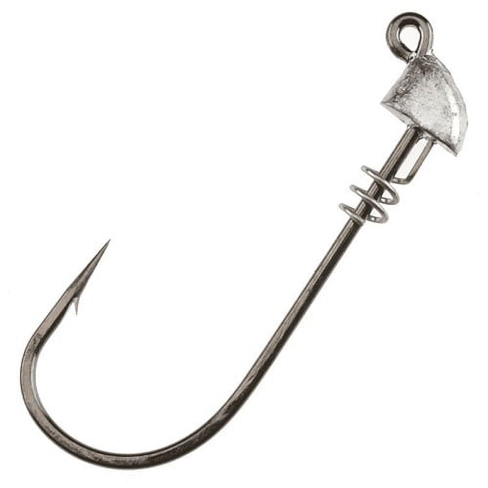 Norton Lazer Lock Shad Head, Black Nickel, 1/16 oz, 4 Piece