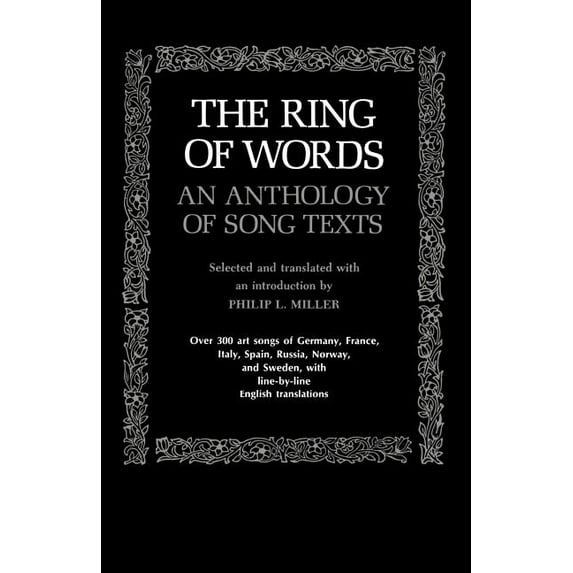 Norton Library (Paperback) The Ring of Words: An Anthology of Song Texts, (Paperback)
