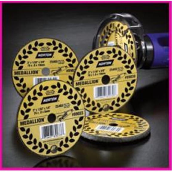 Norton NR89034 Medallion Cut-Off Blades Pack of 5- 3 x 0.19 x 0.38 in.