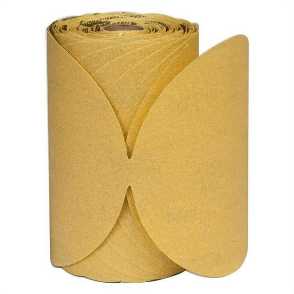 Norton Abrasives PSA Sanding Disc Roll,6 in Dia,P100 G 66261183816