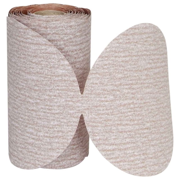 Norton Sanding Disc Roll, 6 in, P400 Grit, PSA Attachment, 100/Roll