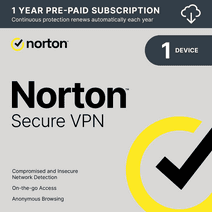 Norton Secure VPN for 1 Device, 1 Year Subscription, PC/Mac/iOS/Android [Digital Download]