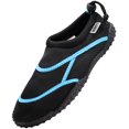 thumbnail image 1 of Norty Big Boy's Water Shoes Aqua Socks Surf Yoga Exercise Pool Beach Swim - RUNS 1 SIZE SMALL 41371-6B(M)US (Black/Royal), 1 of 5