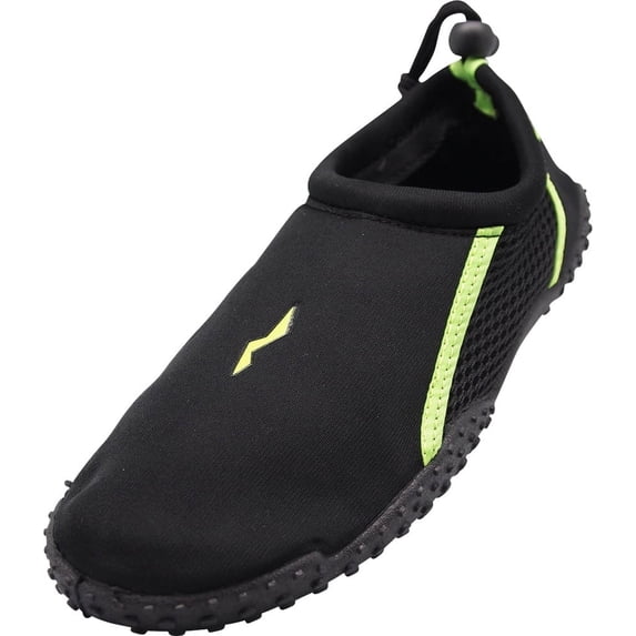 Norty Big Kid & Young Men's Water Aqua Socks Slip-On Pool, Beach & Surf Shoes