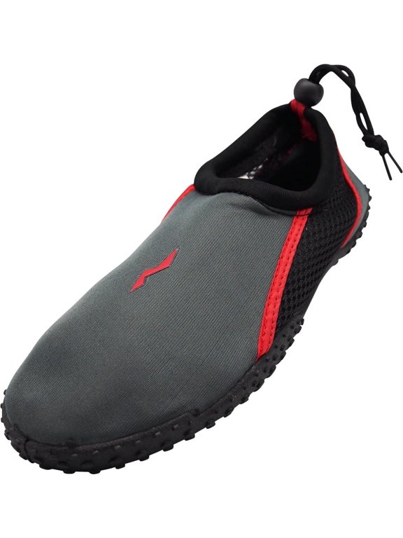 Norty Big Kid & Young Men's Water Aqua Socks Slip-On Pool, Beach & Surf Shoes