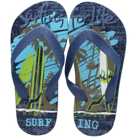 Norty Boy's Flip Flop Sandals Comfortable for Beach, Pool & Daily Adventures