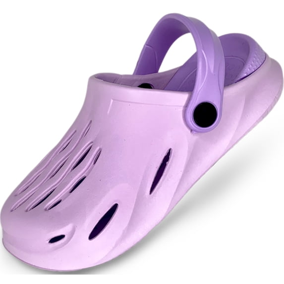 Norty Girl's Clog Shoes Fun Slip-On Sandal Slippers for Kids (Little Girls') 42406-13MUSLittleKid (Lavender)