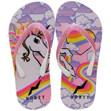NORTY Girls' Flip-Flops for Beach, Pool, Everyday Sandal Shoe
