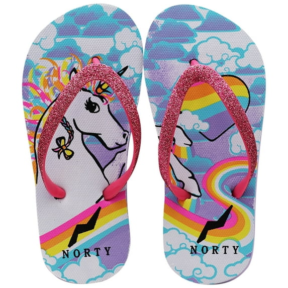 NORTY Girls' Flip-Flops for Beach, Pool, Everyday Sandal Shoe