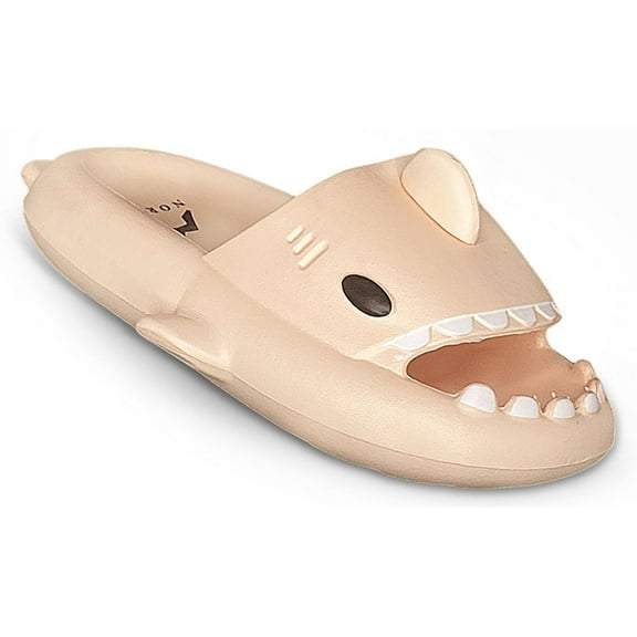 Norty Girl's Unisex Toddler - Big Kid Novelty Shark Slide Slipper Lightweight