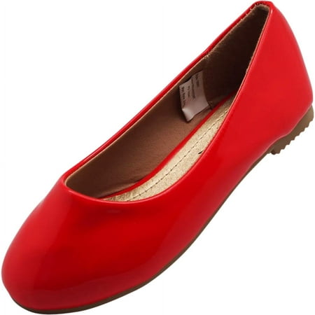 Norty Girls' Ballerina Ballet Slip-On Flat Shoe