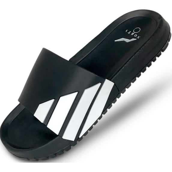 Norty Men's Comfort Casual Slide Shower Beach Pool Slip On Sandals Shoes