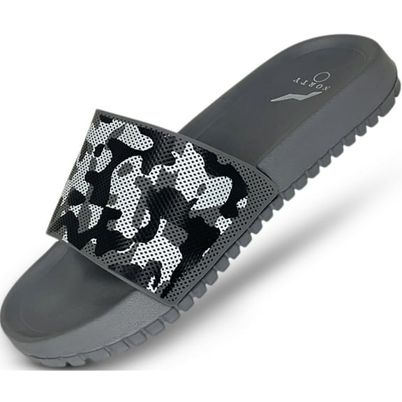 Norty Men's Comfort Casual Slide Shower Beach Pool Slip On Sandals Shoes