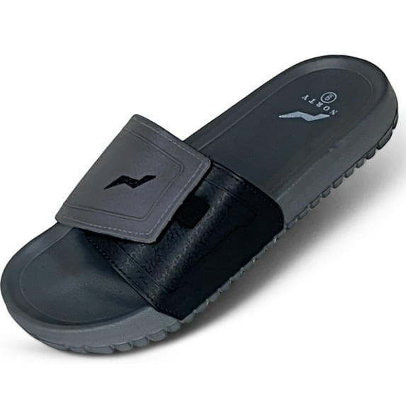 Norty Men's Comfort Casual Slide Shower Beach Pool Slip On Sandals Shoes