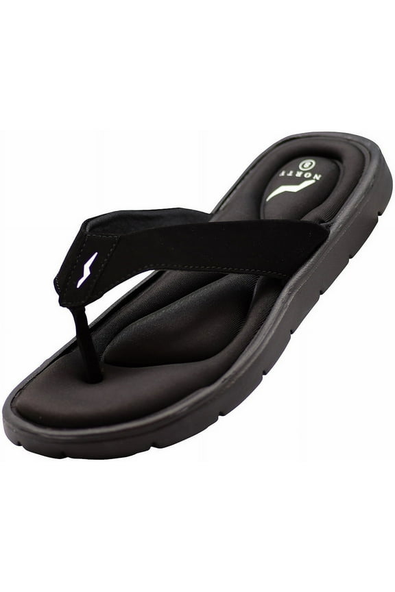 Norty Men's Comfortable and Casual Slip-On Memory Foam Flip Flop Thong Sandal