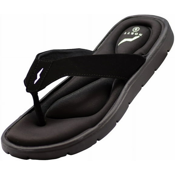 Norty Men's Comfortable and Casual Slip-On Memory Foam Flip Flop Thong Sandal
