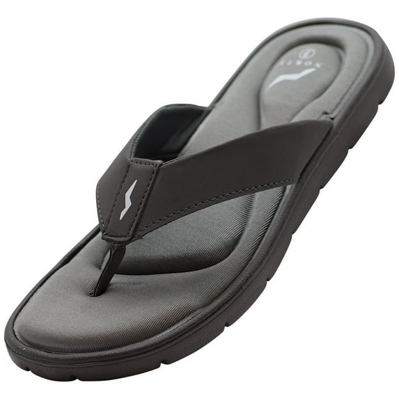 Norty Men's Comfortable and Casual Slip-On Memory Foam Flip Flop Thong Sandal