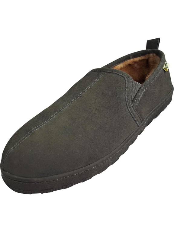 Norty Men's Slip-Resistant Indoor Outdoor Scuff Slippers - Comfortable and Stylish