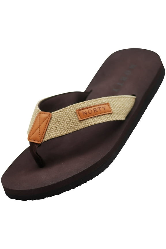 Norty Men's Soft EVA Flip Flop Thong Sandal Comfort, Style, and Durability