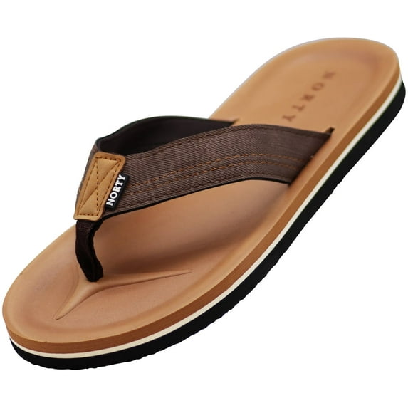 Norty Men's Soft EVA Flip Flop Thong Sandal Comfort, Style, and Durability