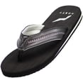 thumbnail image 1 of Norty Men's Soft EVA Flip Flop Thong Sandal Shoe 41500-12D(M)US (Black/Grey), 1 of 7