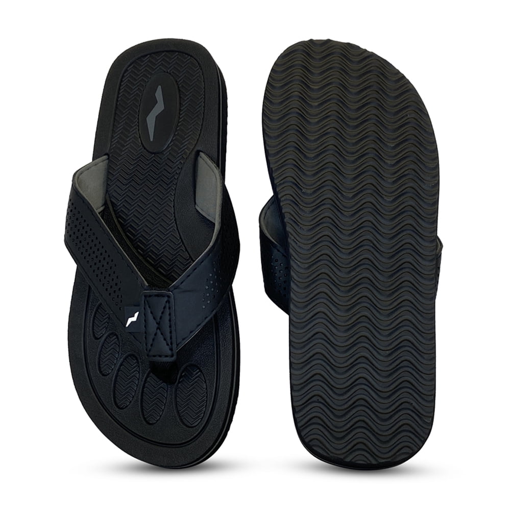 Norty Men's Soft EVA Flip Flop Thong Sandal Shoe 42334-9D(M)US (Black 2)