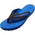 thumbnail image 1 of Norty Men's Summer Comfort Casual Thong Flat Flip Flops Sandals Slipper Shoes 40350-11D(M)US (Royal-Black), 1 of 7