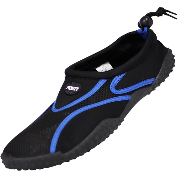 Norty Men's Water Shoes Quick-Dry Aqua Socks Pool, Beach for Active Adventures