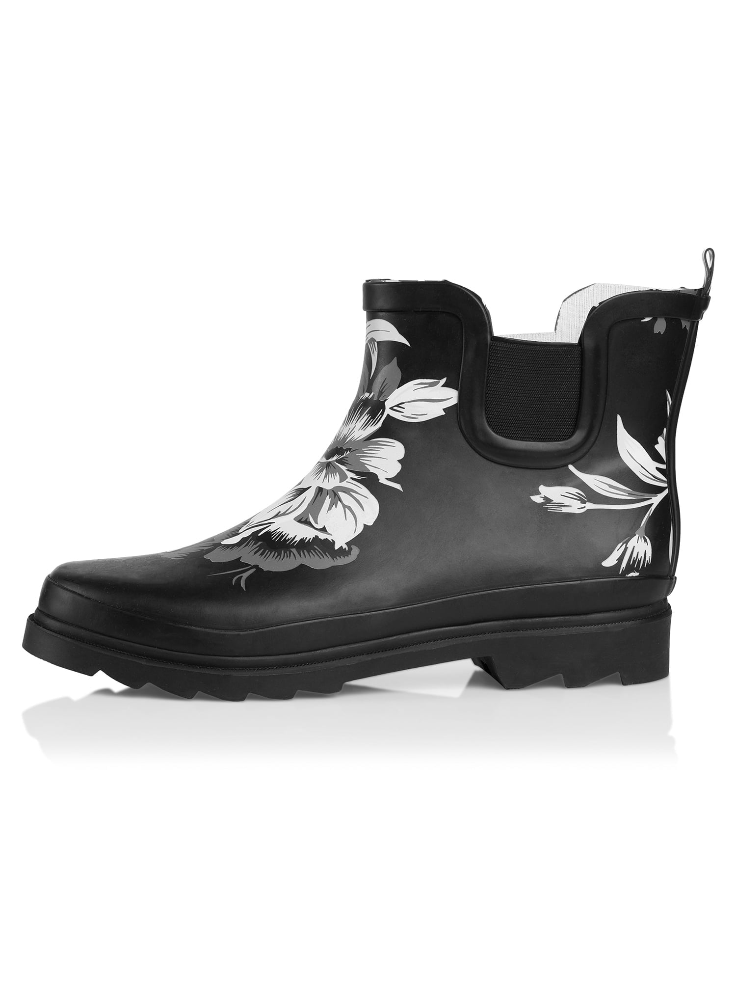 Norty Women’s Ankle High Rain Boots – Waterproof 6 inch Rubber Winter Spring and Garden Boots - runs a 1/2 size large