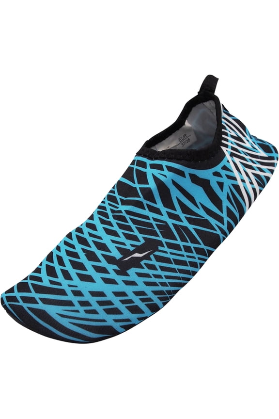 Norty Women's Barefoot Water Skin Shoe Aqua Sock Beach Swim Surf Yoga Exercise 40668-Medium (Blue)